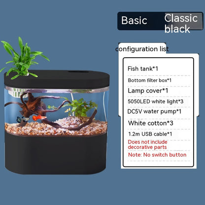 Self-Circulating Mini Aquarium Tank