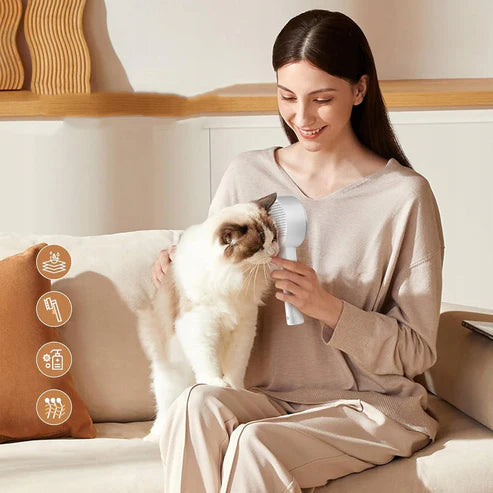 Self-Cleaning Pet Hair Remover Brush